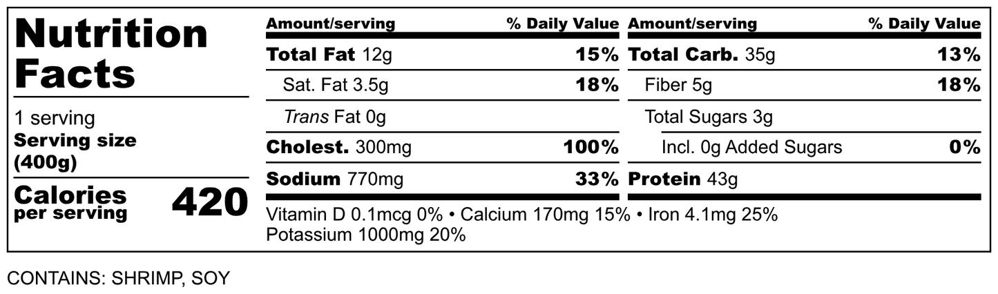 Buttery Kimchi Shrimp