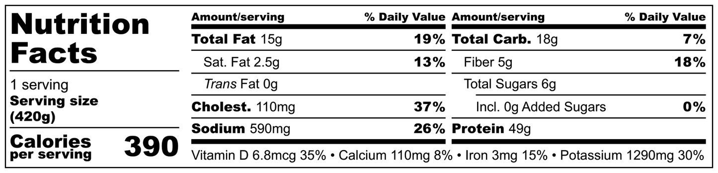 坦杜里魚(低碳水化合物)