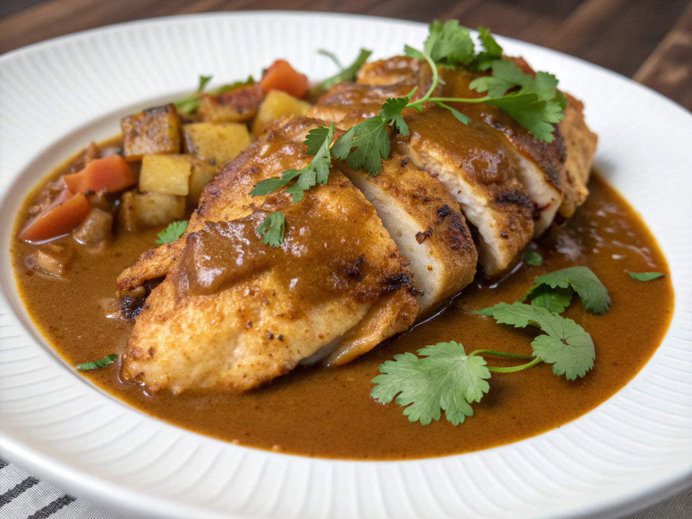 Stir-Fried Chicken with Japanese Curry Sauce (PS)