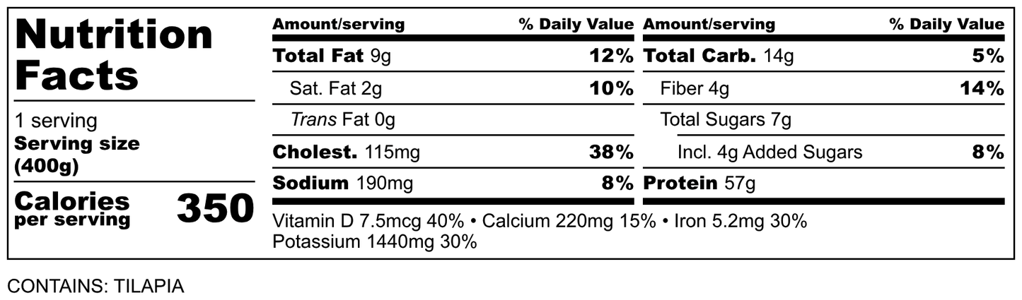 Honey Garlic Pan - Fried Fish (Low - Carb) - Mealthy