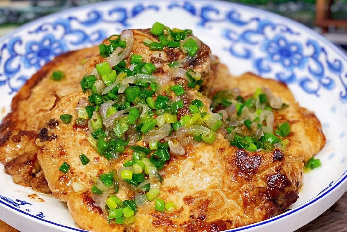 Pork Chop with Spring Onion