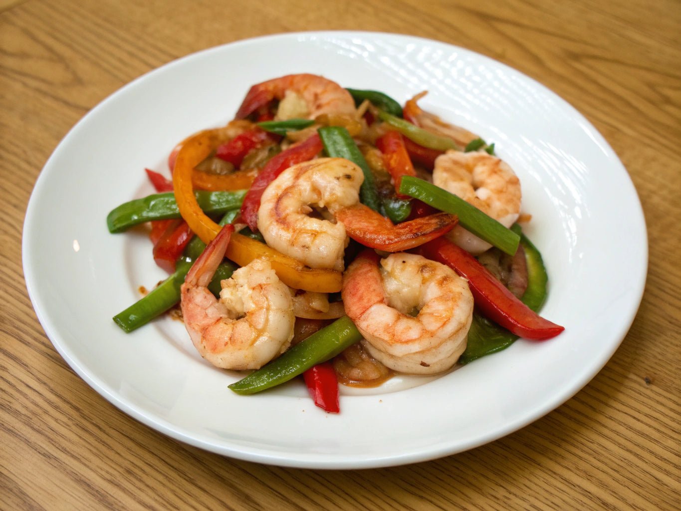 Shrimp and Pepper Stir Fry (Low - Carb) - Mealthy