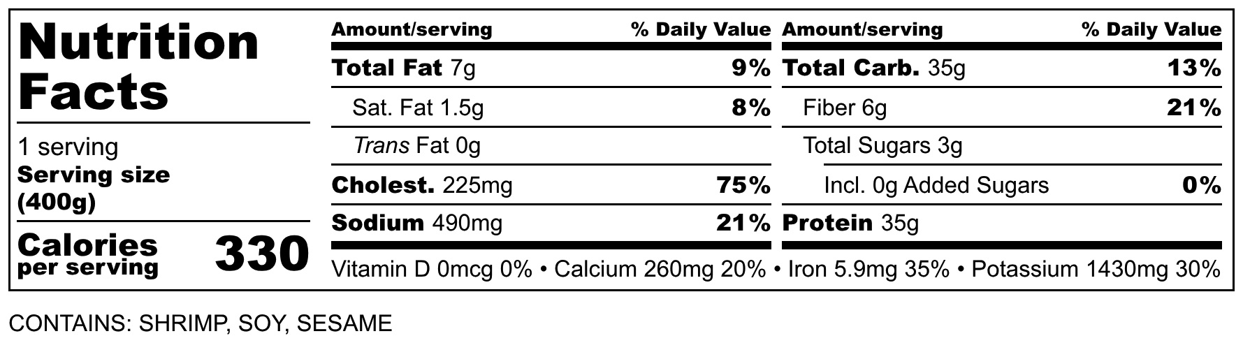 Steamed Shrimp with Garlic & Glass Noodle (Low - Carb) - Mealthy