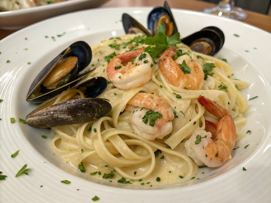 Alfredo Pasta with Shellfish