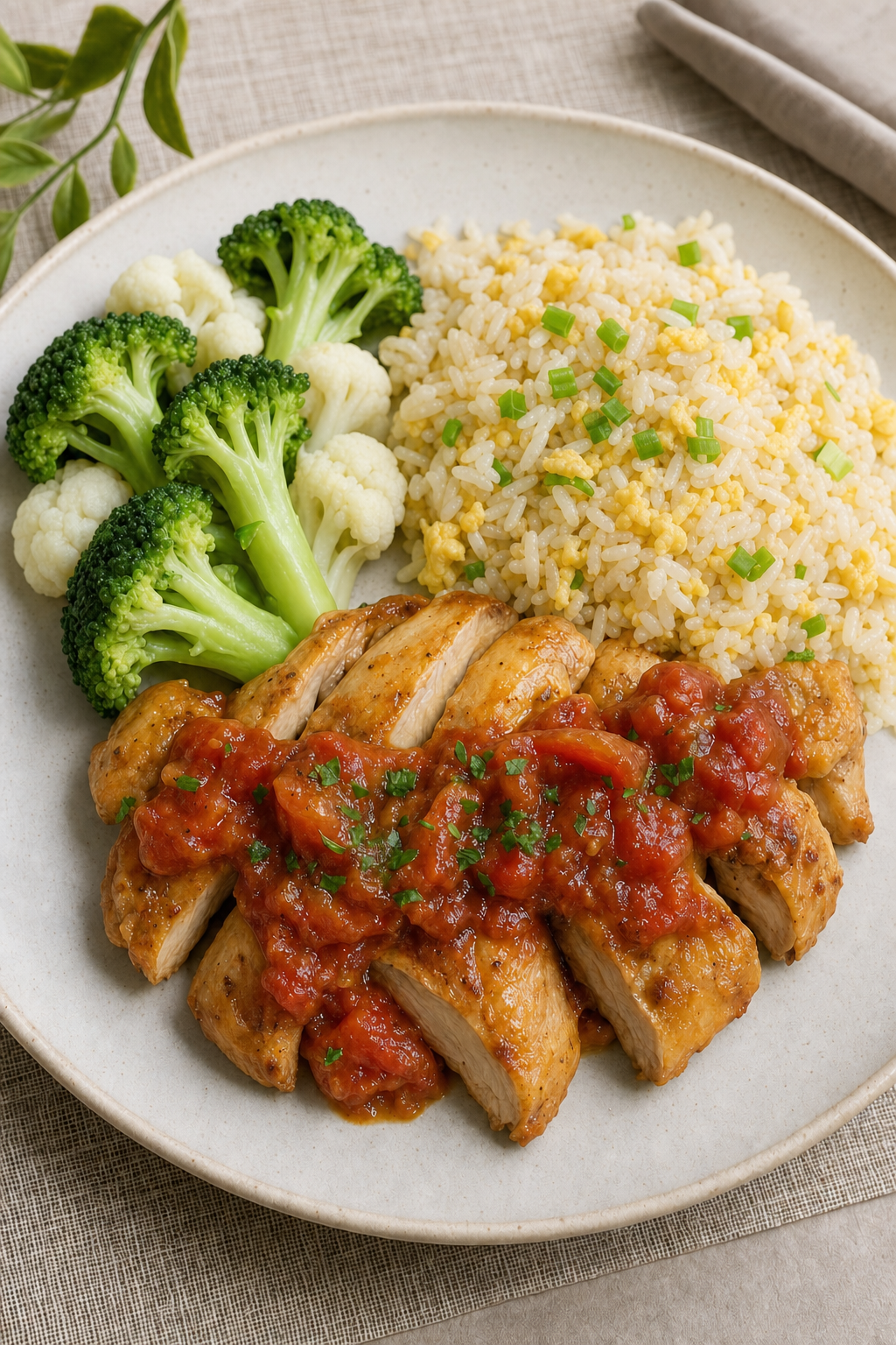 Baked Chicken with Tomato Sauce