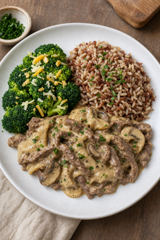 Beef Stroganoff (Low-Carb)