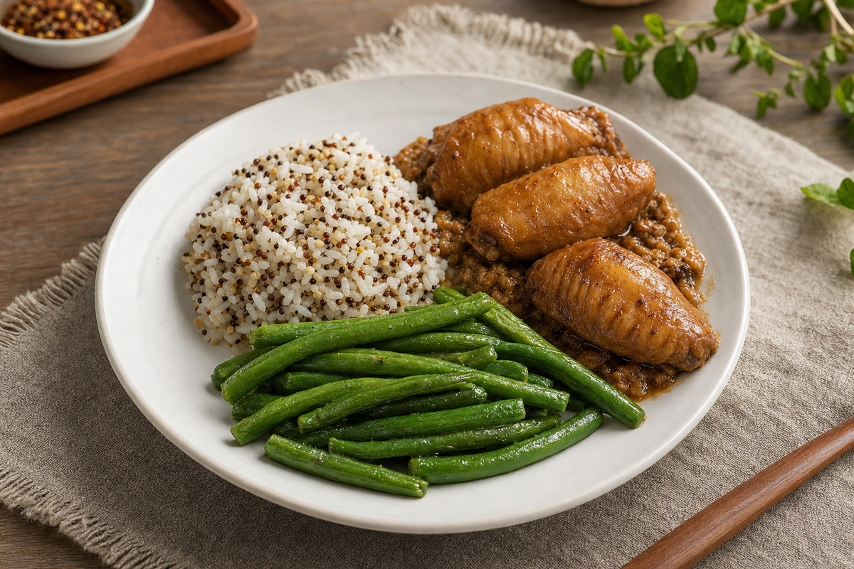 Taiwanese Lu Rou with Chicken Wing