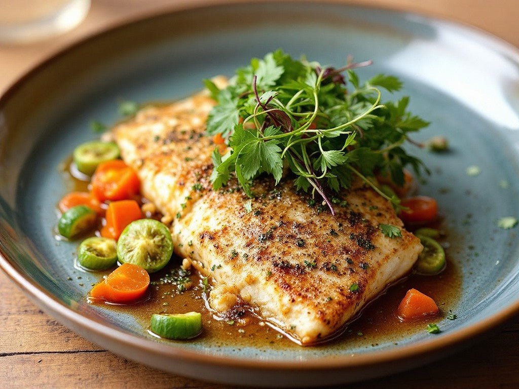 Baked Barramundi with Thai Sauce - Mealthy