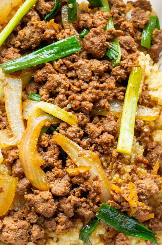 Beef & Onion Stir - Fry (Low - Carb) - Mealthy