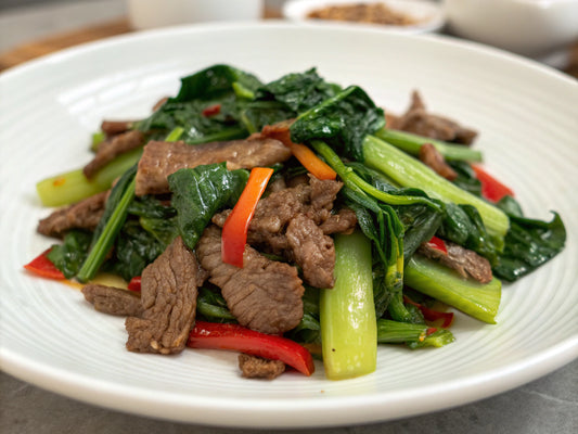 Beef Stir-fry with Choy Sum