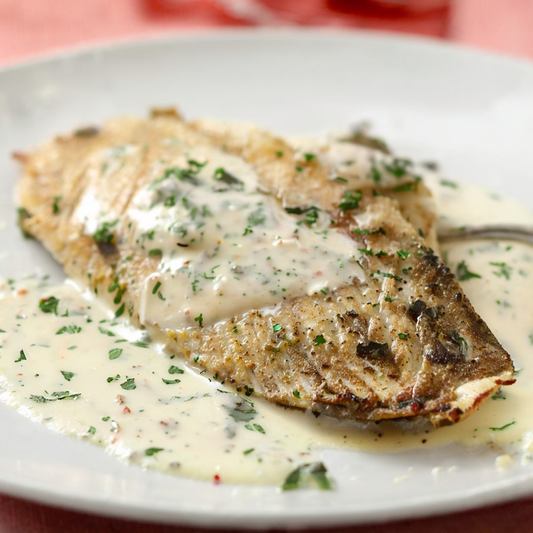 Fish Piccata with Cream Sauce (Low-Carb)