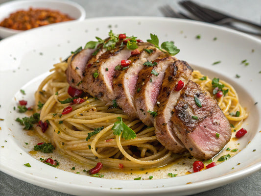 Duck Breast Aglio Olio