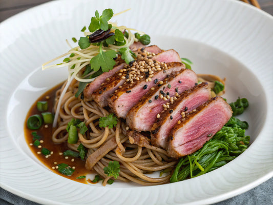 橙口味醬油鴨胸蕎麥麵