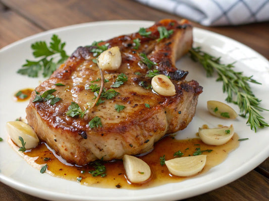 Garlic and Honey Pork Chop (Low - Carb) - Mealthy