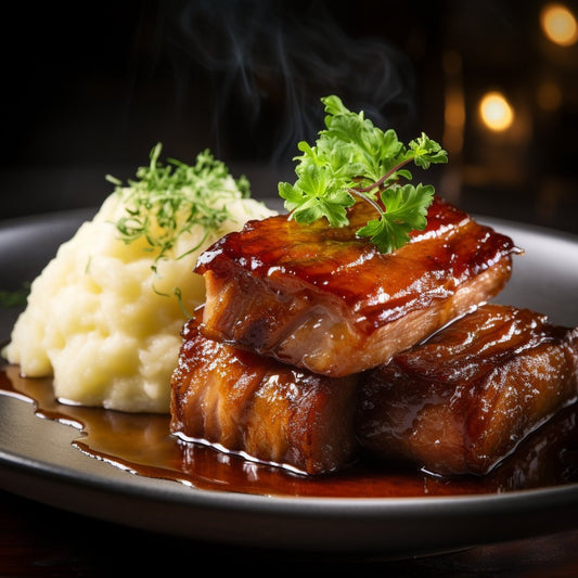 Glazed Pork Belly - Mealthy