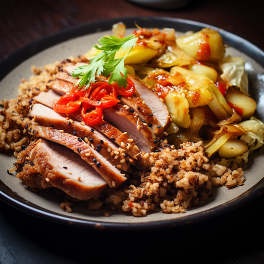 Sliced Pork with Pepper and Chili Sauce