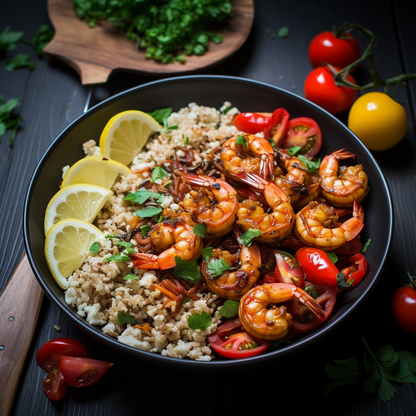 Spicy Prawns with Tomatoes (Low-Carb)