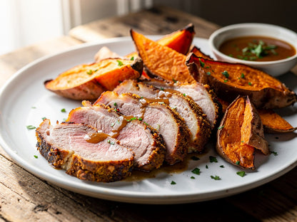 Spiced Pork Chops with Sweet Potatoes