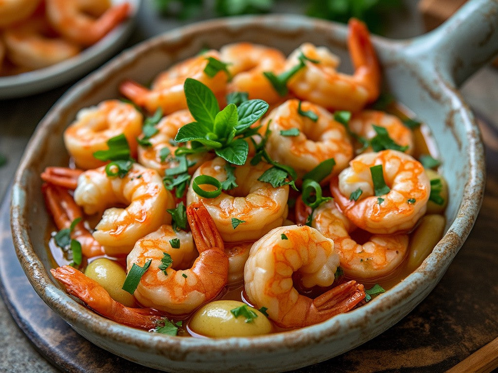 Steamed Shrimp with Garlic & Glass Noodle