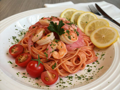 Korean Shrimp Rosé Pasta