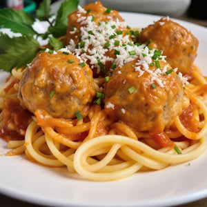Meatballs with Tomato Cream Sauce - Mealthy