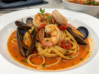 Tom Yum Seafood Pasta