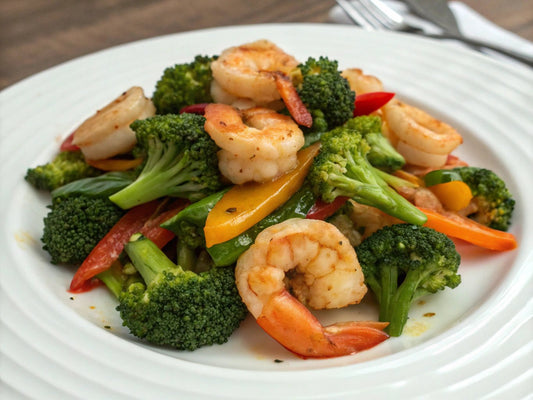 Prawns & Broccoli Stir Fry (Low - Carb) - Mealthy