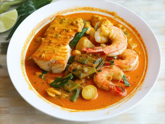 Red Curry Fish and Prawn (Low - Carb) - Mealthy