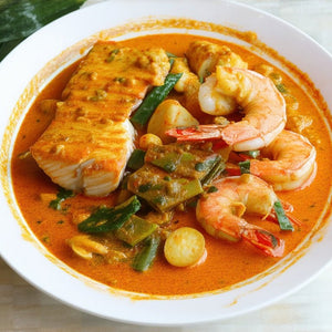 Red Curry Fish and Prawn (Low - Carb) - Mealthy