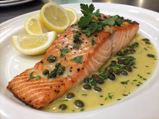 Salmon Piccata (Low - Carb) - Mealthy