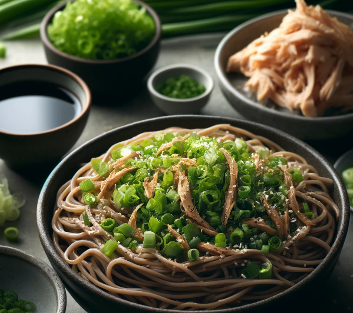 Soba Noodles with Chicken (Low-carb)