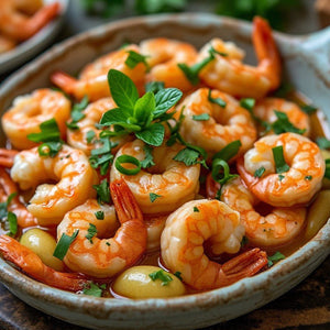 Steamed Shrimp with Garlic & Glass Noodle (Low - Carb) - Mealthy