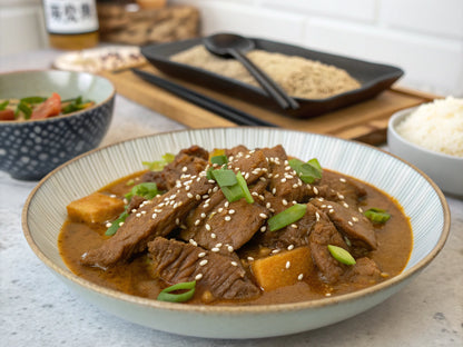 Stir-Fried Beef with Japanese Curry Sauce