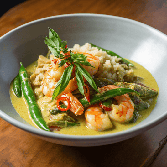 Thai Curry Fish and Prawns (Low - Carb) - Mealthy