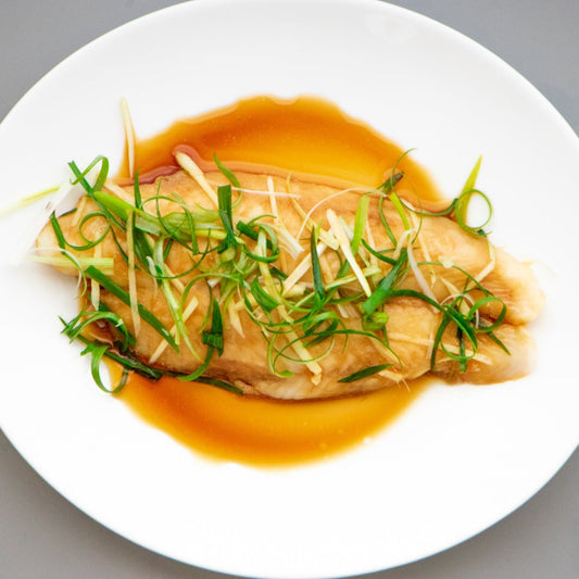 Steamed Fish with Ginger and Scallions